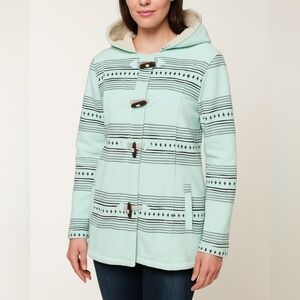 Fleece Lined Hooded Jacket Womens Size Small